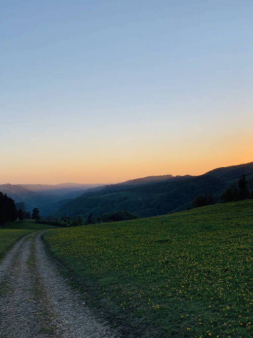 coucher de soleil - Caquerelle